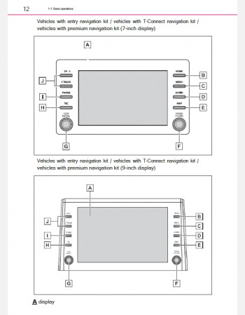 toyota corolla touring 2021-2022 navigation manual